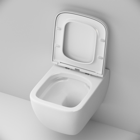 Подвесной унитаз безободковый с сиденьем микролифт Am.Pm Gem C901701SC