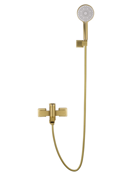 Смеситель для ванны с душем WONZON & WOGHAND FRAME, брашированное золото WW-88639010- BG Смеситель для ванны с душем WONZON & WOGHAND FRAME, брашированное золото WW-88639010- BG