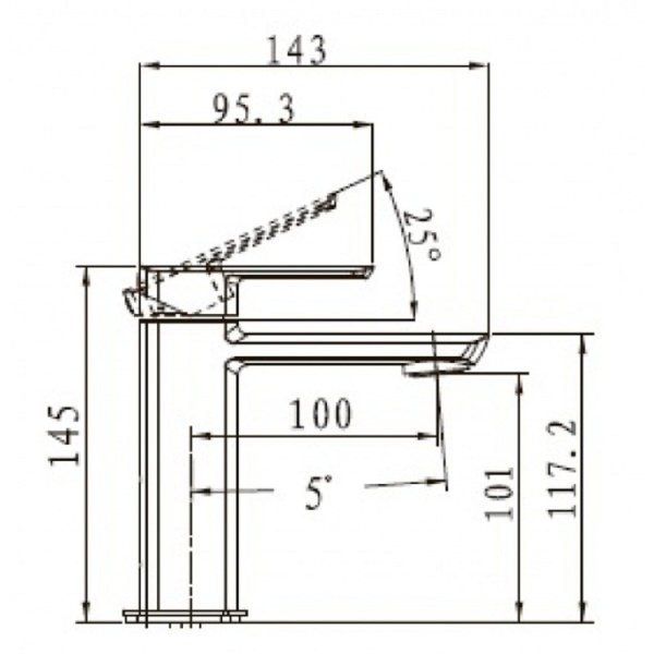 Смеситель для раковины KAISER Saga (53011)