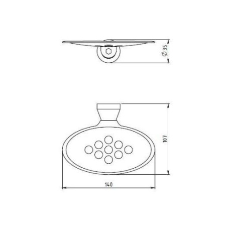 Мыльница Novaservis Metalia 6302.0