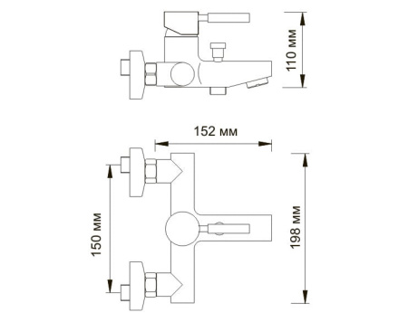 Смеситель для ванны  WasserKRAFT Main 4101
