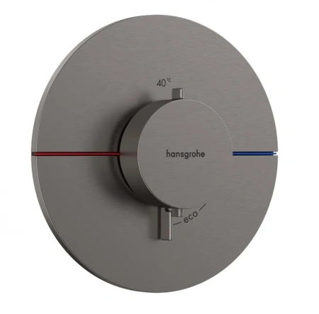 Термостат для душа с регулировкой напора Hansgrohe ShowerSelect Comfort S 15559340 шлифованный черный хром