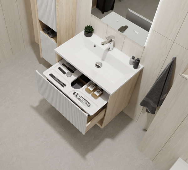 Тумба под раковину Jorno Tossony 70 Toss.01.70/P/SS-W/JR