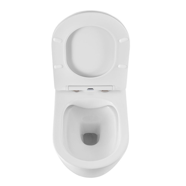 Унитаз подвесной безободковый Art&Max Imola AM213CHR/SC микролифт