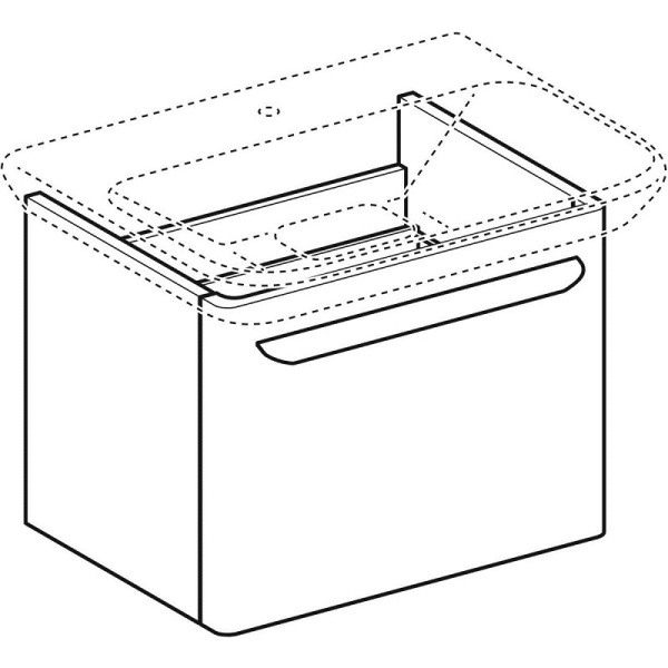 Тумба с раковиной Geberit myDay (54x41) Y824065000+125465600
