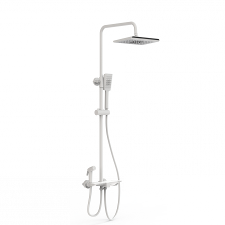 Душевая система с термостатом WONZON & WOGHAND, белый матовый WW-B3310-MW