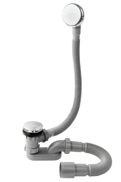 Слив-перелив полуавтомат Delice Черный матовый