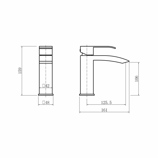 Смеситель для раковины FASHUN A51118-21 Смеситель для раковины FASHUN A51118-21