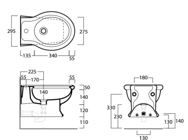 Биде подвесное Simas Lante LA19bi*1