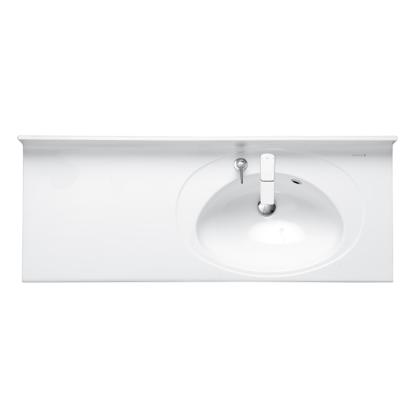 Раковина Aquaton Отель 3/120 правая белая с навесами 1A70103NOT01R