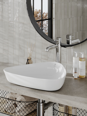 Раковина накладная (50х40,5) Orange  B07-500W белый глянец