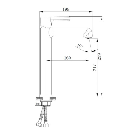 Смеситель для раковины Haiba HB11814