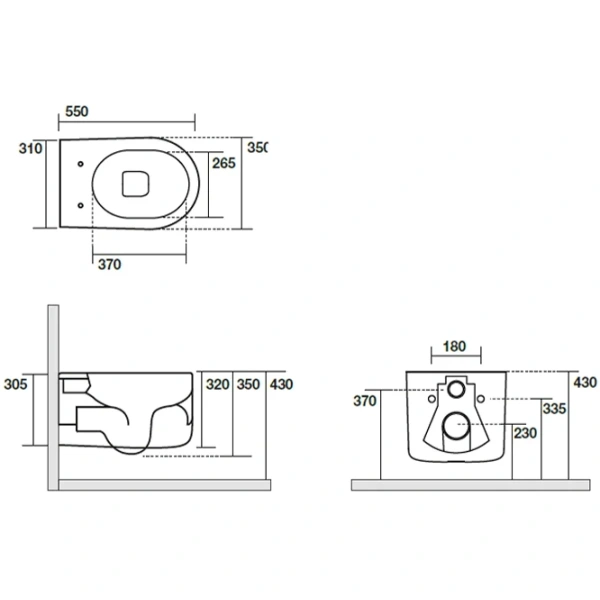 Унитаз подвесной безободковый Tornado Kerasan Nolita 531511 зеленый матовый, без сиденья
