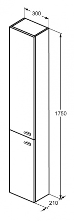 Пенал Ideal Standard Connect Space 30 см E0379KR