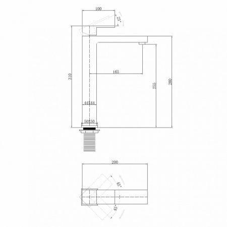 Смеситель ABBER Daheim AF8211W для раковины, белый матовый