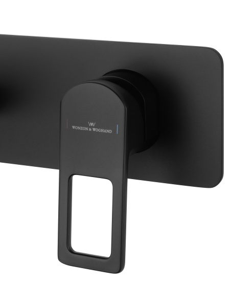 Смеситель для раковины встраиваемый WONZON & WOGHAND FRAME, черный матовый WW-88869010-MB