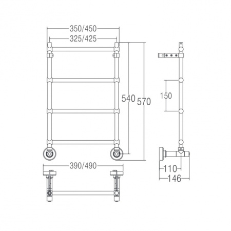 Полотенцесушитель Margaroli Mini 34424504GO