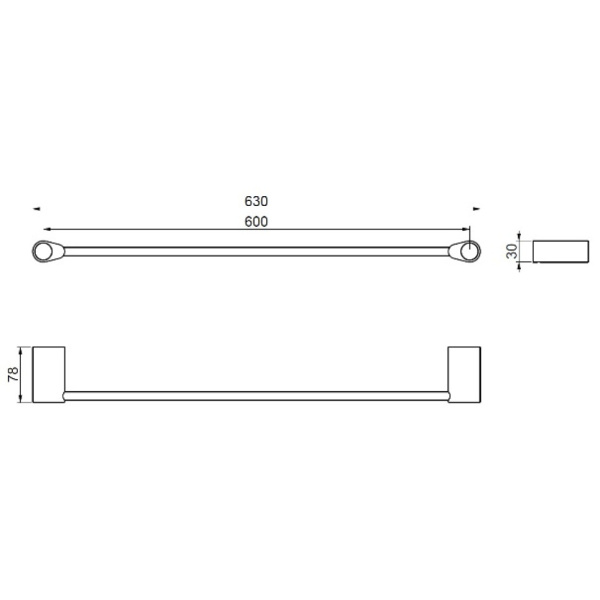 Полотенцедержатель 63 см Art&Max Verona Push AM-M-049-CR Полотенцедержатель 63 см Art&Max Verona Push AM-M-049-CR