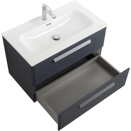 Тумба под раковину Cezares ECO-CER-N-800-2C-SO-GR-P Grafito без ручек