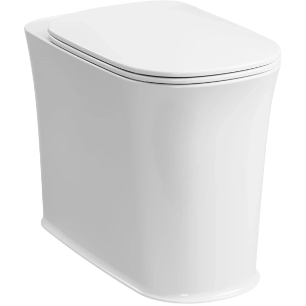 Унитаз напольный Kerasan The New Yorker 561830F для высокого бачка, белый матовый