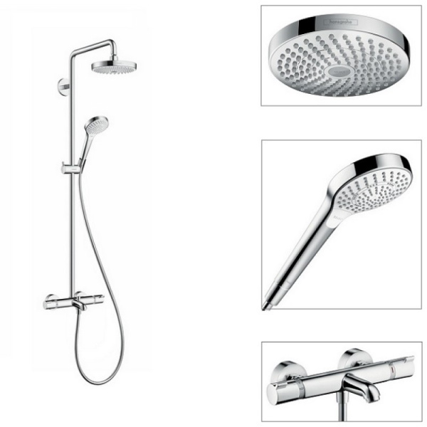 Душевая система Hansgrohe Croma Select S 180 2jet 27351400 Душевая система Hansgrohe Croma Select S 180 2jet 27351400