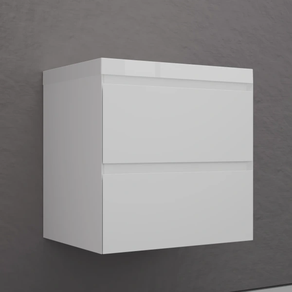 Тумба подвесная без раковины 60 см Style Line Манхэттен ЛС-00002365 белый матовый