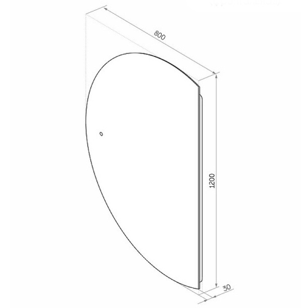 Зеркало с подсветкой (80x120) Continent Jill ЗЛП3537
