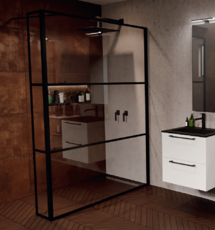 Душевая перегородка (140х200) Riho Grid G004040121