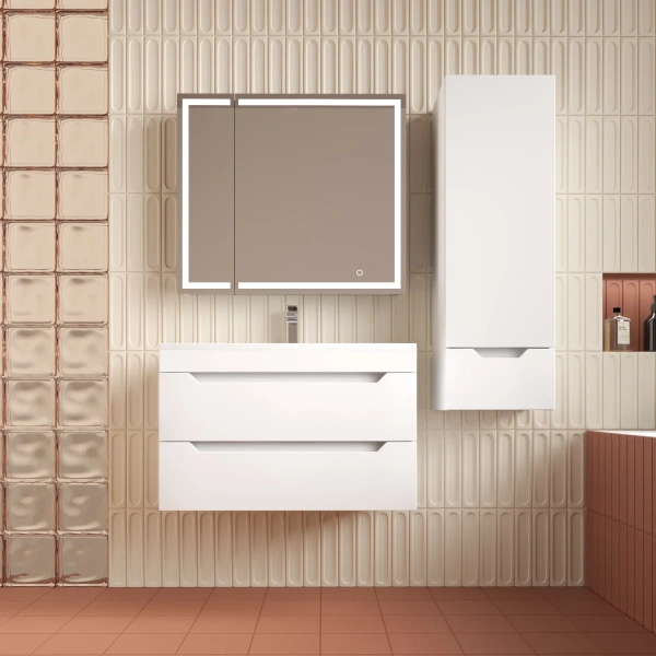 Тумба подвесная  без раковины 80 см Style Line Остин ЛС-00002403 белый матовый