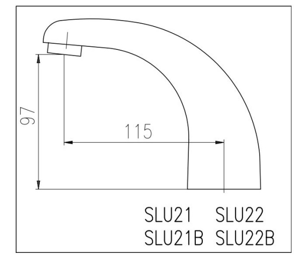 Смеситель для раковины Rav Slezak SLU21B
