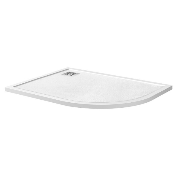 Поддон из искусственного мрамора BelBagno TRAY-MR-UNO-RH-120/80-550-35-W-L
