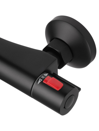 Смеситель для душа с термостатом WONZON & WOGHAND INN 5, черный матовый WW-B2005-A-MB