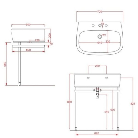 Раковина Artceram Azuley AZL003 01 00 bi*1