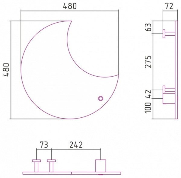 Электрический полотенцесушитель Сунержа Космополит-9 70-0869-4848
