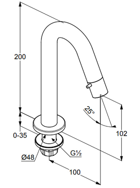 Встраиваемый вентиль Kludi Bozz 380160530