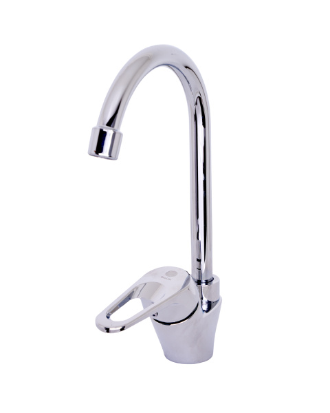 Смеситель для кухни однорычажный полимерный OneLife P11-001cr хром