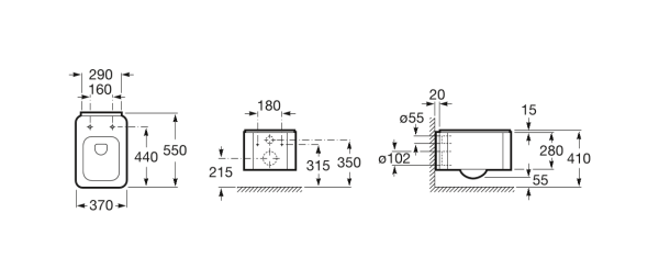 Унитаз подвесной Roca Element  346577000