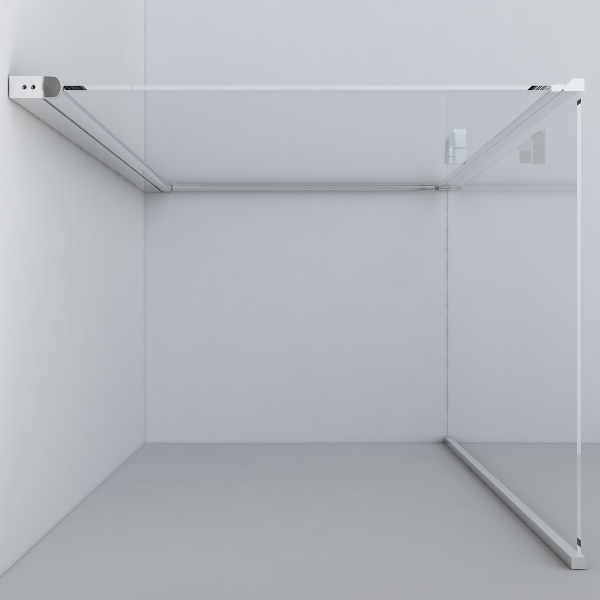 Душевой уголок Vincea  Orta VSR-1O9090CL  (90х90) хром, стекло прозрачное