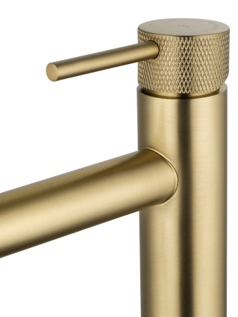 Смеситель для раковины высокий WONZON & WOGHAND, брашированное золото WW-H1062-BG