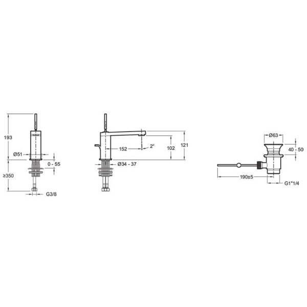 Смеситель для раковины Jacob Delafon Composed E73158-CP