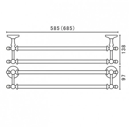Полотенцедержатель Art&Max AM-2648Q