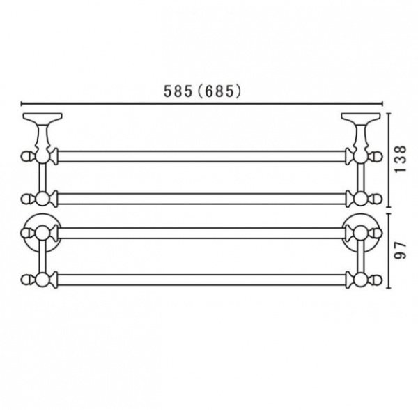 Полотенцедержатель Art&Max AM-2648Q Полотенцедержатель Art&Max AM-2648Q