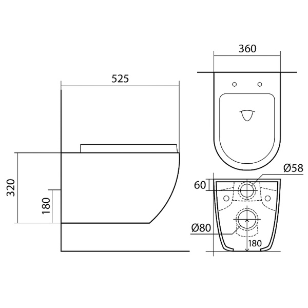 Комплект унитаза с инсталляцией Aquatek Европа SET AQUATEK ЕВРОПА cm
