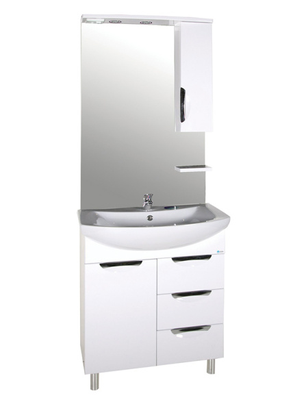 Зеркальный шкаф (67х106)   ASB-Mebel  Мессина 70 9887