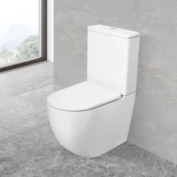 Унитаз напольный безободковый CEZARES STYLUS CZR-152-CPR/CZR-GN-SC