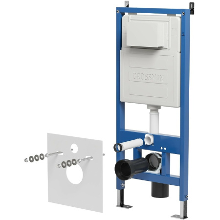 Комплект унитаза с инсталляцией Grossman Classic 97.4411GBLS.04.32M с клавишей смыва