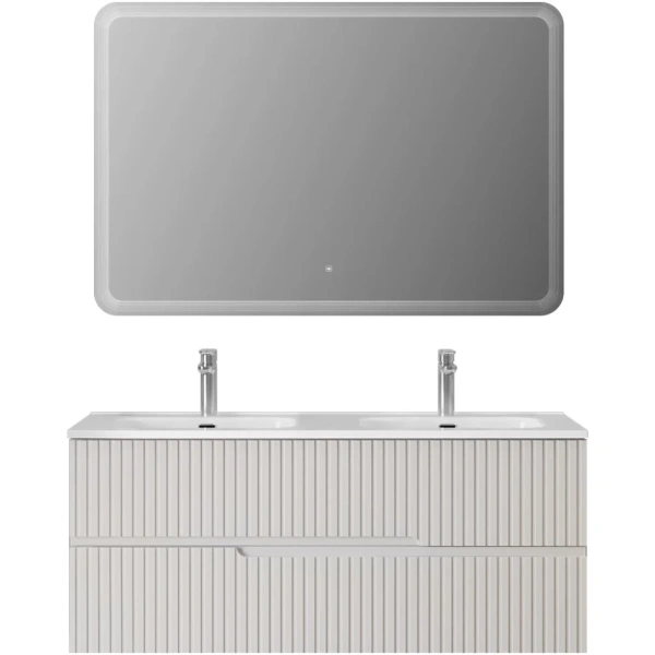 Тумба под раковину Cezares DUET-N-1200-2C-SO-2-BL Bianco Lucido