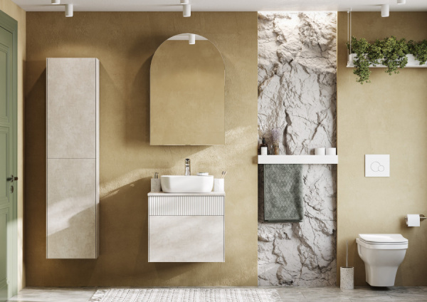 Зеркало шкаф Aquaton Санта-Барбара 60, 1A286402CB82R правый