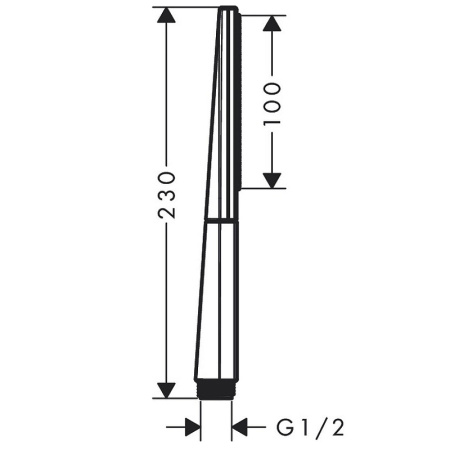 Ручной душ Hansgrohe Rainfinity 100 1jet 26866140 шлифованная бронза