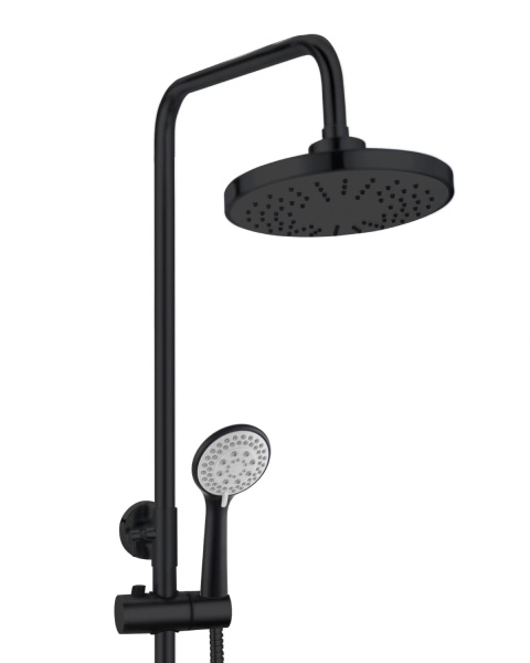 Душевая система с смесителем для ванны/душа OneLife P01-911b  черный
